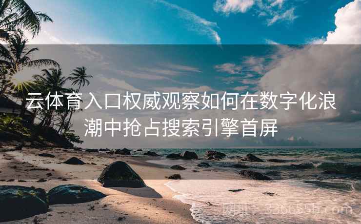云体育入口权威观察如何在数字化浪潮中抢占搜索引擎首屏